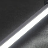 LED Deckenlampe schwarz lang, minimalistisches Design