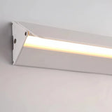 Weiße rechteckige Wandlampe aus Metall für den Innenbereich