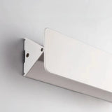 Weiße rechteckige Wandlampe aus Metall für den Innenbereich
