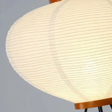 Reispapier-Stehlampe im japanischen Stil mit Dreibein für Wohnzimmer