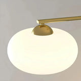3-flammige LED Pendelleuchte aus Glas im japanischen Stil für das Esszimmer