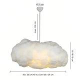 Skandinavische Wolken-Pendelleuchte fürs Kinderzimmer in Weiß