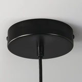 Metall-Baldachin der Stoff-Pendelleuchte, Ø 12 cm