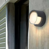Moderne LED Außenwandleuchte IP65 in Schwarz