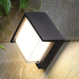 Moderne LED Außenwandleuchte IP65 in Schwarz
