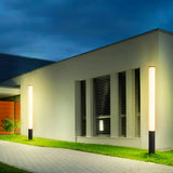 Schwarze LED-Wegeleuchte für Gartenwege und Außenbereiche