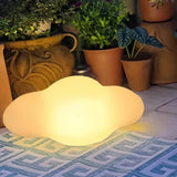 Akku-Gartenleuchte IP65 in Wolkenform, Weiß, RGB