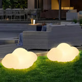 Akku-Gartenleuchte IP65 in Wolkenform, Weiß, RGB