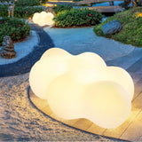 Akku-Gartenleuchte IP65 in Wolkenform, Weiß, RGB