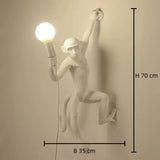 Art Deco Affen Wandleuchte für das Wohnzimmer im modernen Stil