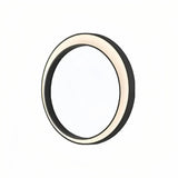 Außenwandleuchte LED Ring – Flaches Design in Schwarz