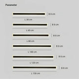 Außenwandleuchte IP65 modern schwarz länglich