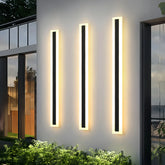 Außenwandleuchte Schwarz LED für Terrasse modern länglich
