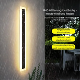 Außenwandleuchte IP65 modern schwarz länglich