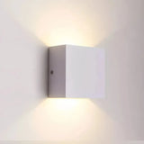 Eckige LED Außenwandleuchte Up & Down, IP65, verstellbarer Abstrahlwinkel