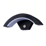 Außenwandleuchte mit Bewegungsmelder, IP65, modern, Schwarz