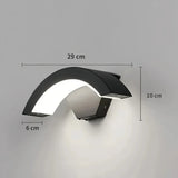 Außenwandleuchte mit Bewegungsmelder, IP65, modern, Schwarz