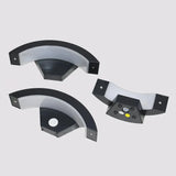 Außenwandleuchte mit Bewegungsmelder, IP65, modern, Schwarz