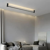 LED Deckenlampe schwarz lang, minimalistisches Design