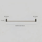 LED Deckenlampe schwarz lang, minimalistisches Design