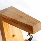 Wandleuchte skandinavisch aus Glas und Holz für Schlafzimmer