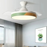 Leiser Deckenventilator mit LED-Licht und Fernbedienung im skandinavischen Design