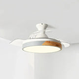 Leiser Deckenventilator mit LED-Licht und Fernbedienung im skandinavischen Design