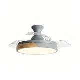 Leiser Deckenventilator mit LED-Licht und Fernbedienung im skandinavischen Design