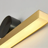 Acryl-Diffusor der schwarz-goldenen LED-Wandleuchte