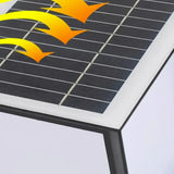 Wasserdichte Solarbetriebene Eckige Sockelleuchte für Garten