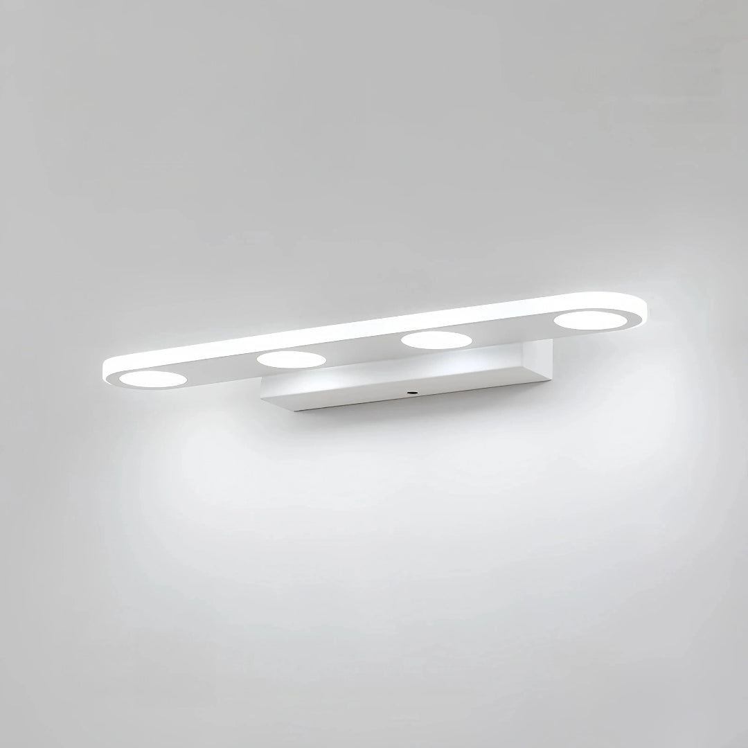 Lichtfarben der weißen LED-Spiegelleuchte im Badezimmer
