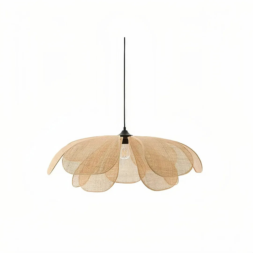 Natürliche Rattan Pendelleuchte für Wohnzimmer und Esszimmer