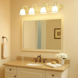 Retro Wandleuchte fürs Bad verstellbar, IP44, Blumen Design