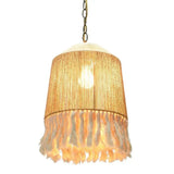 Boho Pendelleuchte aus Seil für Esszimmer