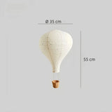 Boho Pendelleuchte fürs Kinderzimmer aus Stoff im Heißluftballon-Design