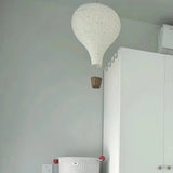 Boho Pendelleuchte fürs Kinderzimmer aus Stoff im Heißluftballon-Design