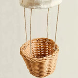 Boho Pendelleuchte fürs Kinderzimmer aus Stoff im Heißluftballon-Design