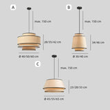 Pendelleuchte aus Stoff im japanischen Stil für Esszimmer