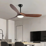 Deckenventilator mit Licht, Fernbedienung und Echtholz-Flügeln