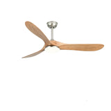 Deckenventilator mit Licht, Fernbedienung und Echtholz-Flügeln