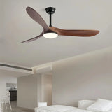 Deckenventilator mit Licht, Fernbedienung und Echtholz-Flügeln