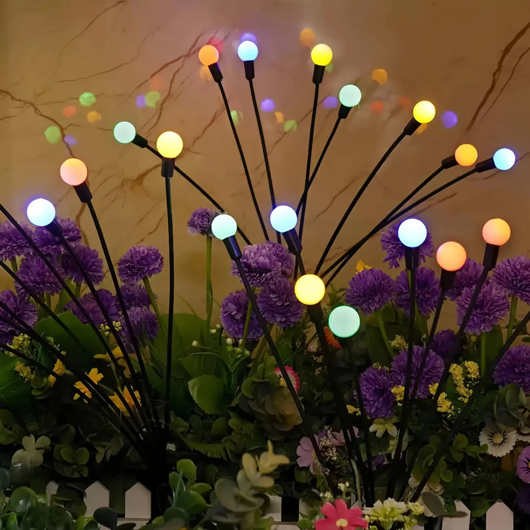 RGB-Solar-Gartenleuchte mit farbigem Licht für den Außenbereich