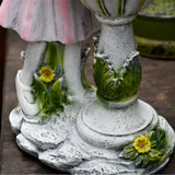 Dekorative Solar-Gartenleuchte mit Mädchenfigur