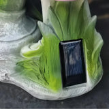Dekorative Solar-Gartenleuchte mit Mädchenfigur