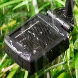 Dekorative Gartenleuchte Solar mit IP65, 8-Flammig