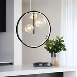 Design-Pendelleuchte Bubbles aus Rauchglas für das Esszimmer