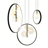 Design-Pendelleuchte Bubbles aus Rauchglas für das Esszimmer
