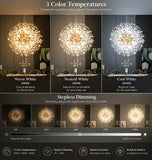 Design Pendelleuchte im Sputnik-Stil aus Kristallglas für Esszimmer