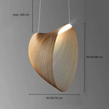 Design Pendelleuchte aus Holz im skandinavischen Stil für das Esszimmer