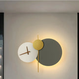 Designer-Wandleuchte mit Uhr für das Schlafzimmer